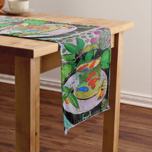 Abstrakte Formen, Matisse Style, Text hinzufügen, Mittelgroßer Tischläufer