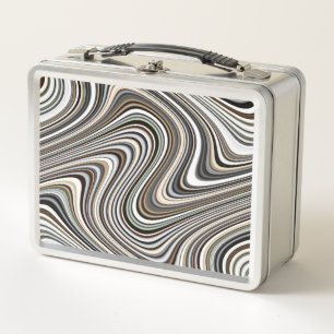 Abstrakte Formen Metall Brotdose