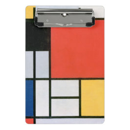 Abstrakte Formen Mondrian Mini Klemmbrett