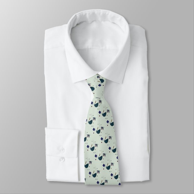 Abstrakte Formen Neck Tie Krawatte (Gebunden)