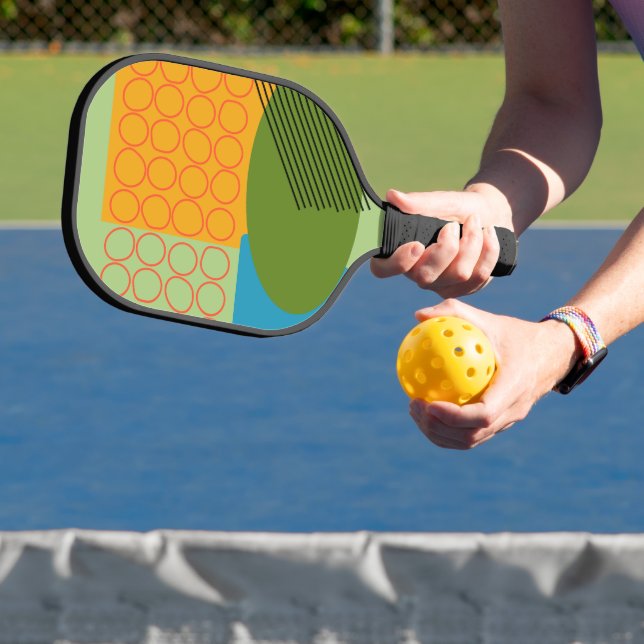 Abstrakte Formen Pickleball Schläger (InSitu)
