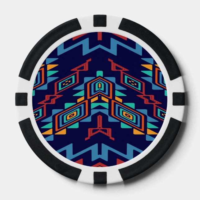 Abstrakte Formen Pokerchips (Vorderseite)