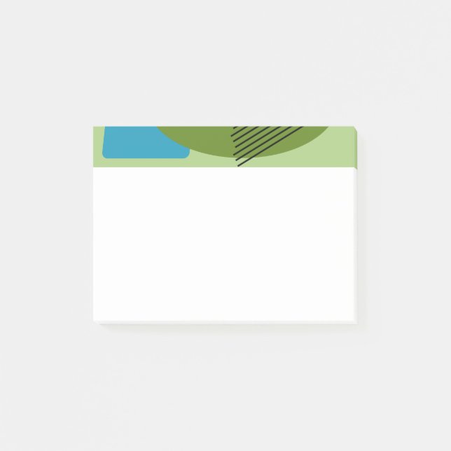 Abstrakte Formen Post-it Klebezettel (Vorderseite)