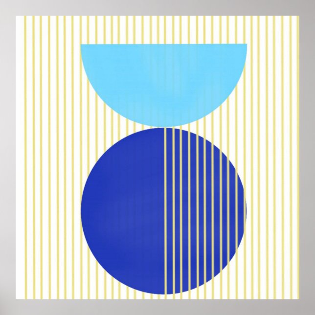 abstrakte Formen Poster (Vorne)