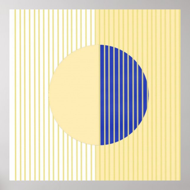 abstrakte Formen Poster (Vorne)