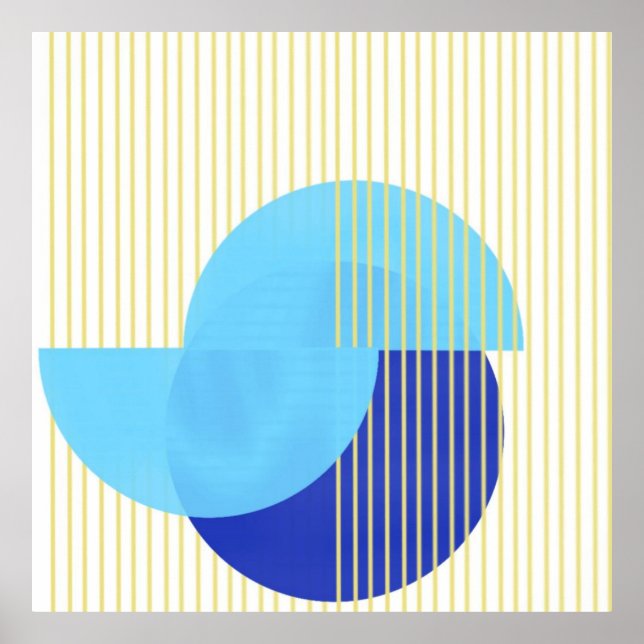 abstrakte Formen Poster (Vorne)