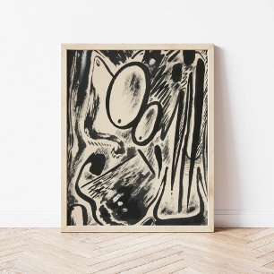 Abstrakte Formen Rudolf Bauer Poster
