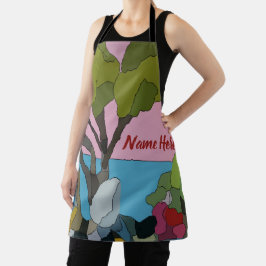 Abstrakte Formen, Stil, Text hinzufügen, Schürze