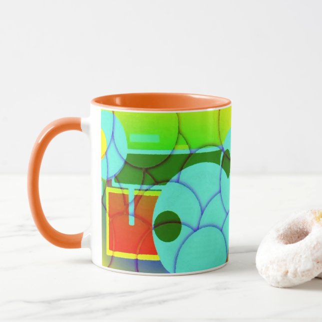 Abstrakte Formen Tasse (Mit Donut)