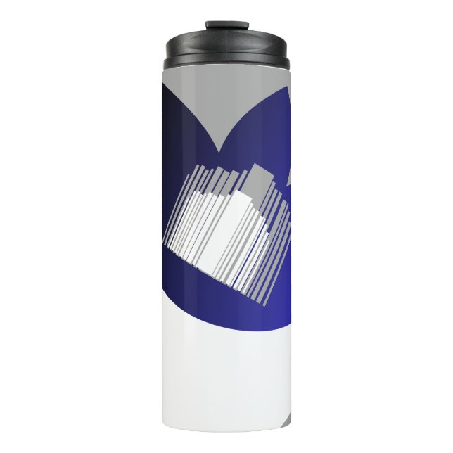 Abstrakte Formen Thermosbecher (Vorderseite)