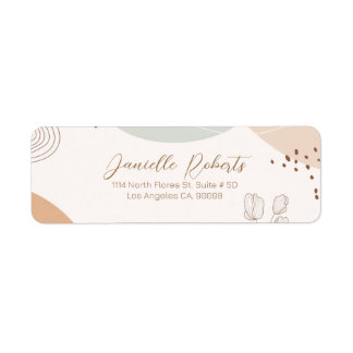 Abstrakte Formen und Blume mit modernem Hintergrun