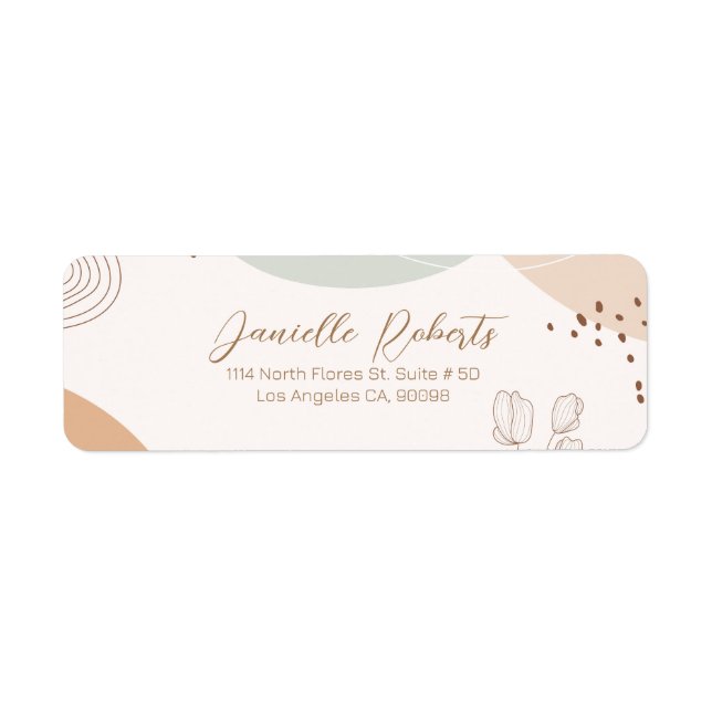 Abstrakte Formen und Blume mit modernem Hintergrun (Vorne)