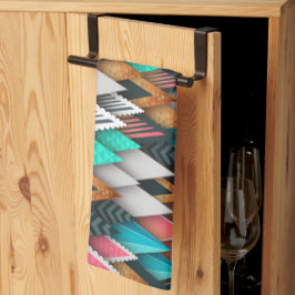 Abstrakte Formen von Regenbogenfarben Küchentücher