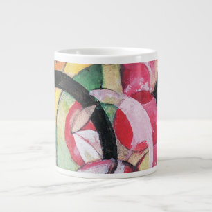 Abstrakte Formulare (auch: farbige Blume) von Fran Jumbo-Tasse