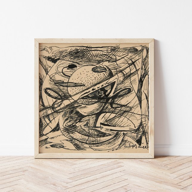 Abstrakte Formulare | Rudolf Bauer Poster (Von Creator hochgeladen)