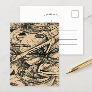 Abstrakte Formulare   Rudolf Bauer Postkarte