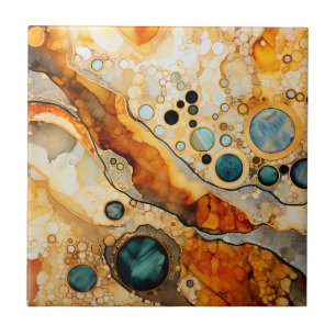 Abstrakte Fossilien Fliese