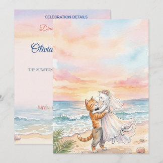 Abstrakte fragmentierte Hochzeit Einladung