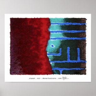 Abstrakte Fraktal-Serie #0329 Poster