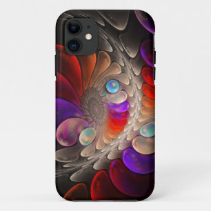 Abstrakte Fraktal Spirale iPhone 11 Hülle