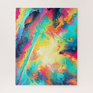 Abstrakte Fraktal-Textur Puzzle