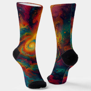 Abstrakte Fraktal-Textur Socken
