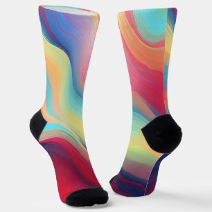 Abstrakte Fraktal-Textur Socken