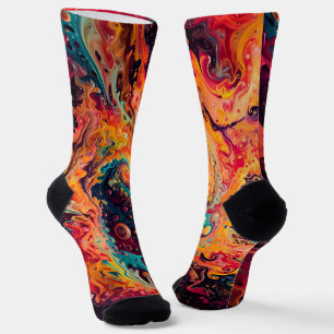 Abstrakte Fraktal-Textur Socken