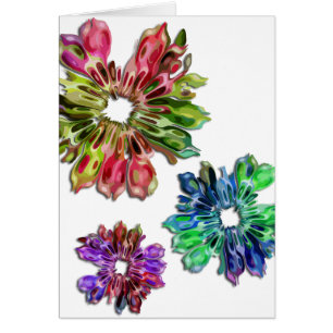 abstrakte Fraktalblumen 2D
