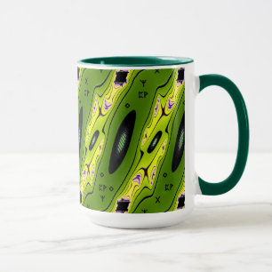 Abstrakte fraktale geometrische moderne Kunst Tasse