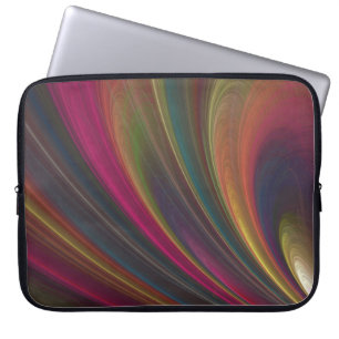 Abstrakte fraktale Laptop-Hülle Laptopschutzhülle