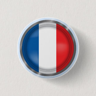 Abstrakte Frankreich-Flagge, französischer Button