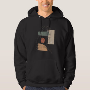 Abstrakte Frau Moderne Minimalistische Abstrakte L Hoodie