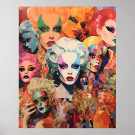 Abstrakte Frauen Poster