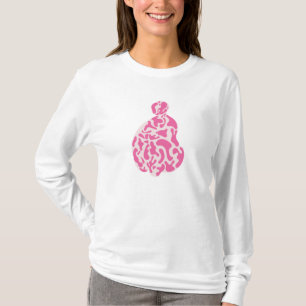 Abstrakte Frauen Sitzen T-Shirt