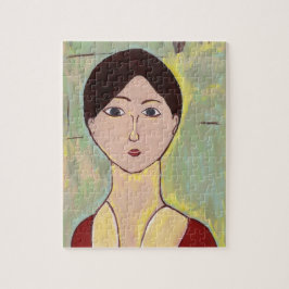 Abstrakte Frauengesicht Puzzle