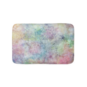abstrakte freie Hand, die vom Watercolor zeichnet Badematte