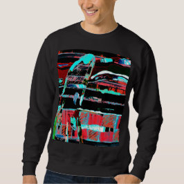 Abstrakte Freiheit – Benutzerdefinierter Basic-Swe Sweatshirt