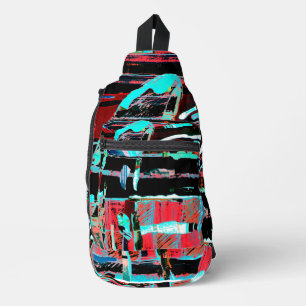 Abstrakte Freiheit – Künstlerische Umhängetasche Crossbody Bag