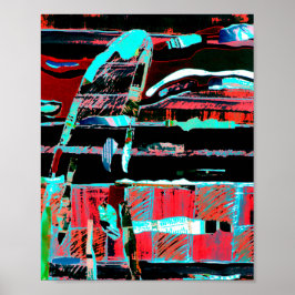 Abstrakte Freiheit – Künstlerisches Wandposter Poster