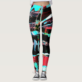 Abstrakte Freiheit – Leggings mit individuellem Al