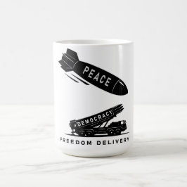 Abstrakte Friedensfreiheit Minimalistische Kunstli Kaffeetasse