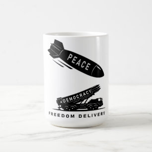 Abstrakte Friedensfreiheit Minimalistische Kunstli Kaffeetasse
