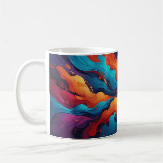 Abstrakte Frische Farben Tasse Pop Art