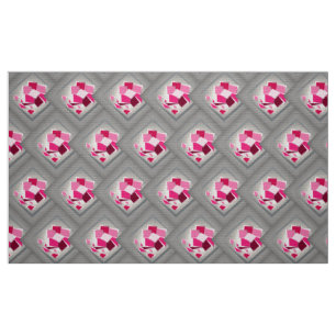 Abstrakte Fuchsie-Blume Stoff