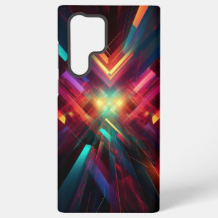 Abstrakte futuristische Sci-Fi, farbenfrohe Geomet Samsung Galaxy Hülle
