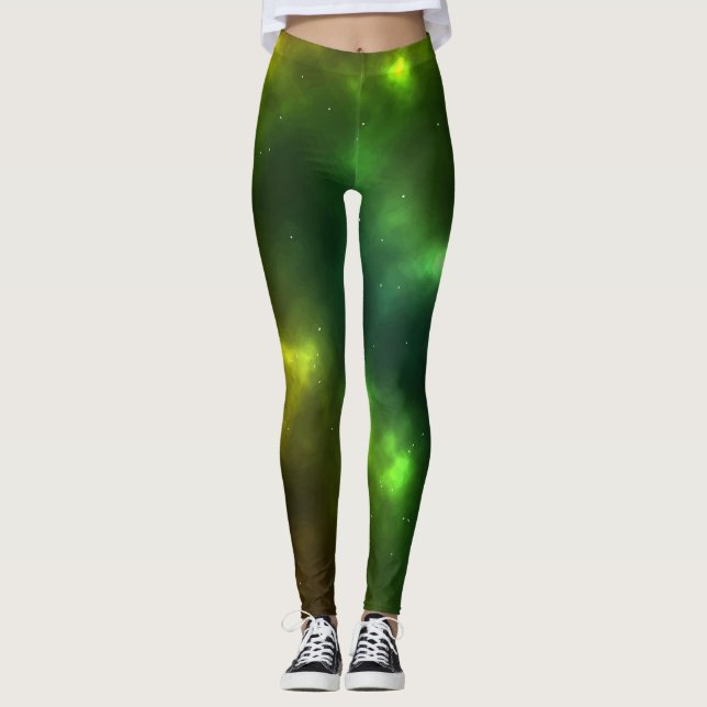 Abstrakte Galaxiekonstellationen Digitale Kunst: I Leggings (Vorderseite)