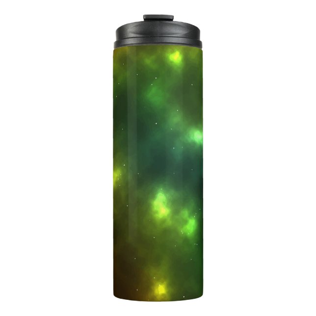 Abstrakte Galaxiekonstellationen Digitale Kunst: I Thermosbecher (Vorderseite)