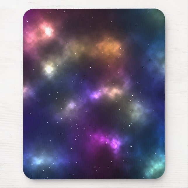 Abstrakte Galaxiekonstellationen Digitale Kunst: V Mousepad (Vorne)