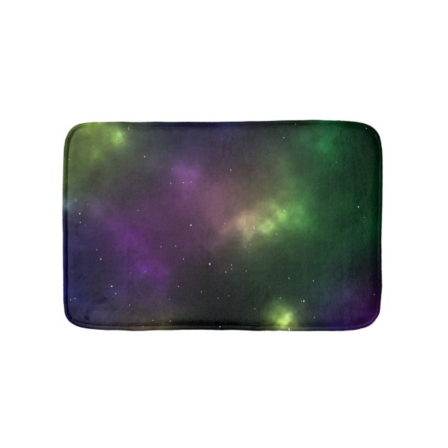 Abstrakte Galaxien-Konstellationen Digitale Kunst: Badematte (Vorderseite)